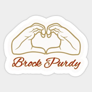 LOVE BROCK PURDY Sticker